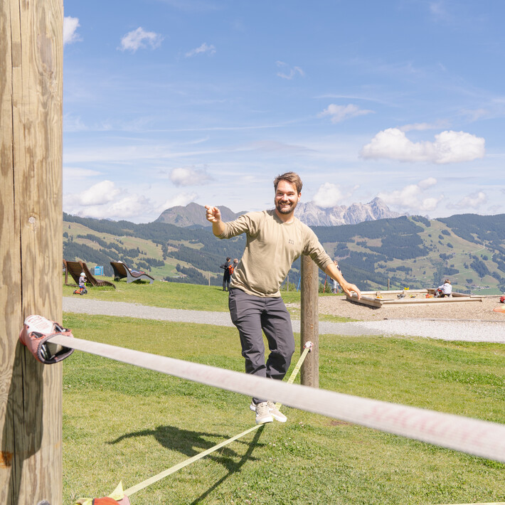 Slackline Parcour | © Karin Pasterer Slackline Parcour | © Karin Pasterer