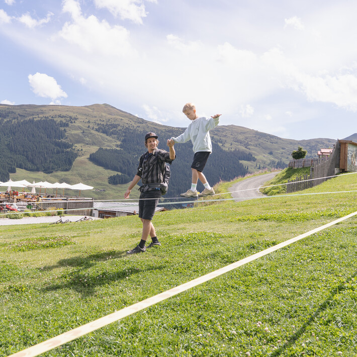 Slackline Parcour | © Karin Pasterer Slackline Parcour | © Karin Pasterer