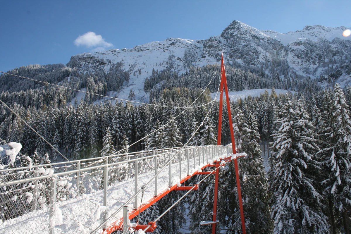 golden gate treetop trail infrastructure in saalbach